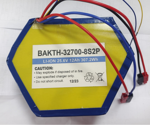 批发定制的电池组BAKTH-32700-8S2P 25.6V 12AH LIFEPO4电池组可充电电池组