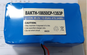 批发工厂制造了Bakth-18650CP-13S3P 46.8V 10.05AH 工厂价格锂离子电池组可充电电池组