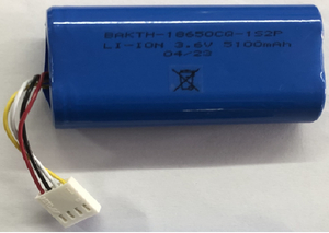 OEM BAKTH-18650CQ-1S2P 3.6V 5100mAh 工厂价格锂离子电池组可充电电池组件电池组