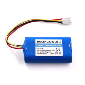 Bakth-21700-2S-3 7.2V 4800mAh锂离子电池组可充电电池包用于电器