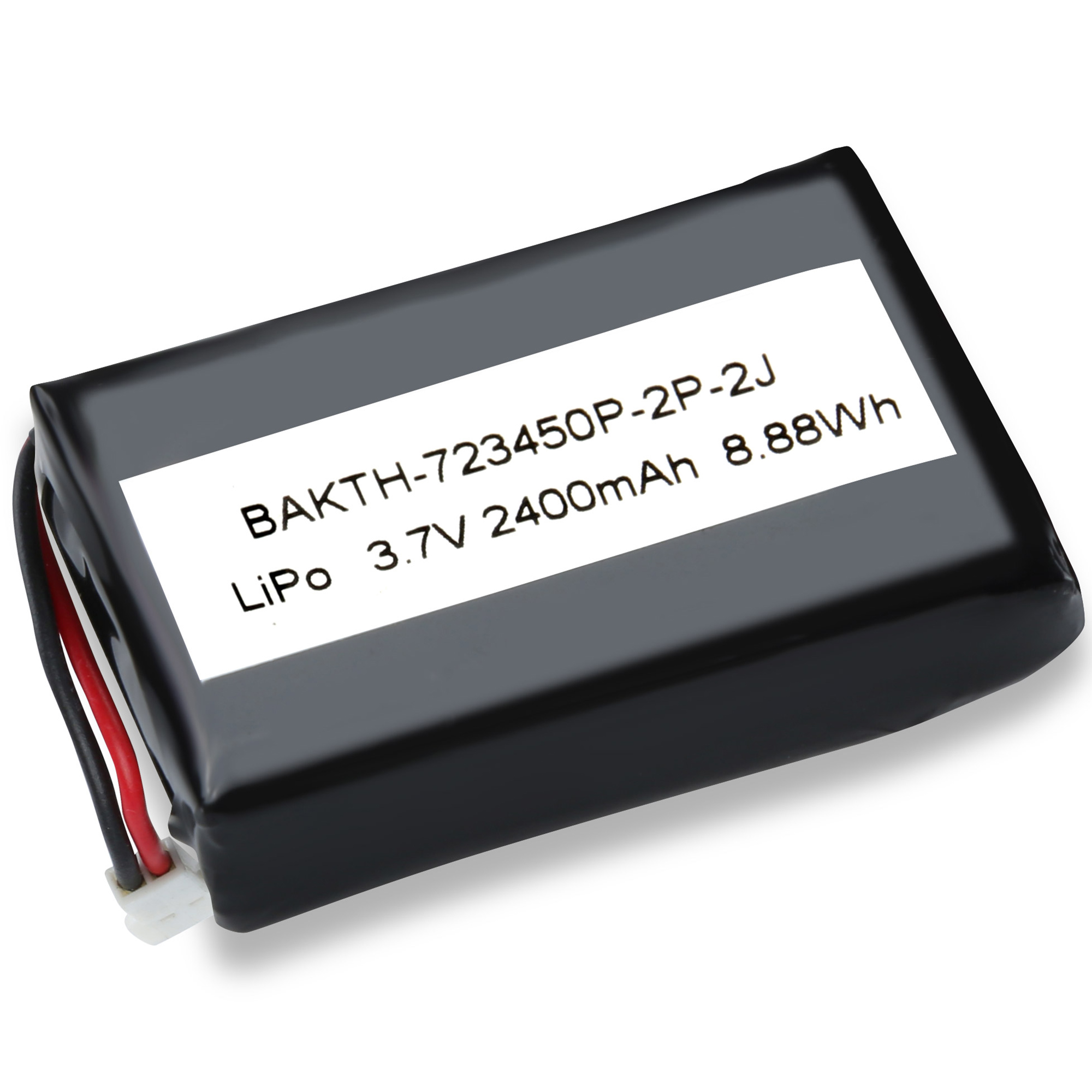 BAKTH-723450P-2P-3J可充电锂聚合物电池3.7V 2400mAh电池组