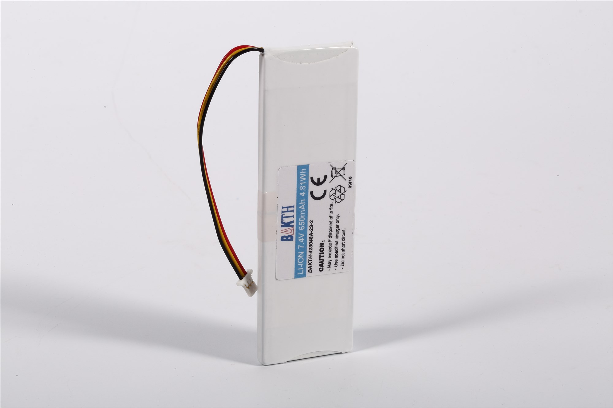 Bakth-423048-2S-2 7.4V 650mAh锂离子电池组，用于电器 