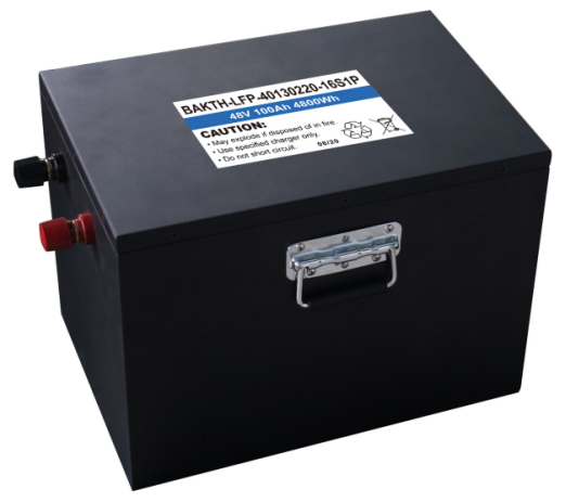 定制的Bakth-LFP-40130220-16S1P 48V 100AH LIFEPO4电池组可充电电池组