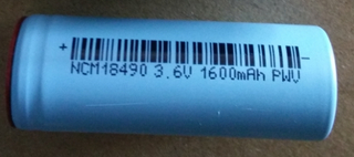 可充电锂锂电池18650 3.6V 1600mAh可充电可充电长周期寿命电池组