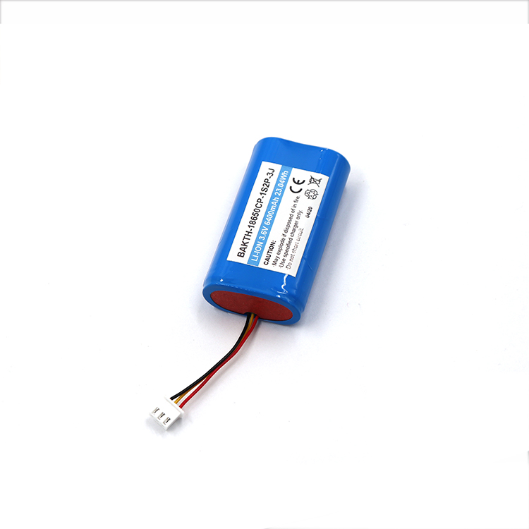 定制可充电锂离子电池18650 3.6V 6400AH用于电器